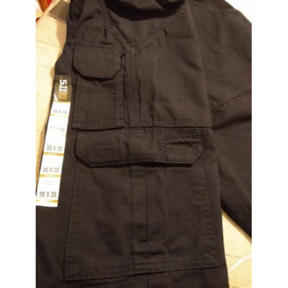 5.11 TACLITE Pro Tactical Black Cargo Pants Men's 36" x 32" Pockets Adjustable - Picture 10 of 10